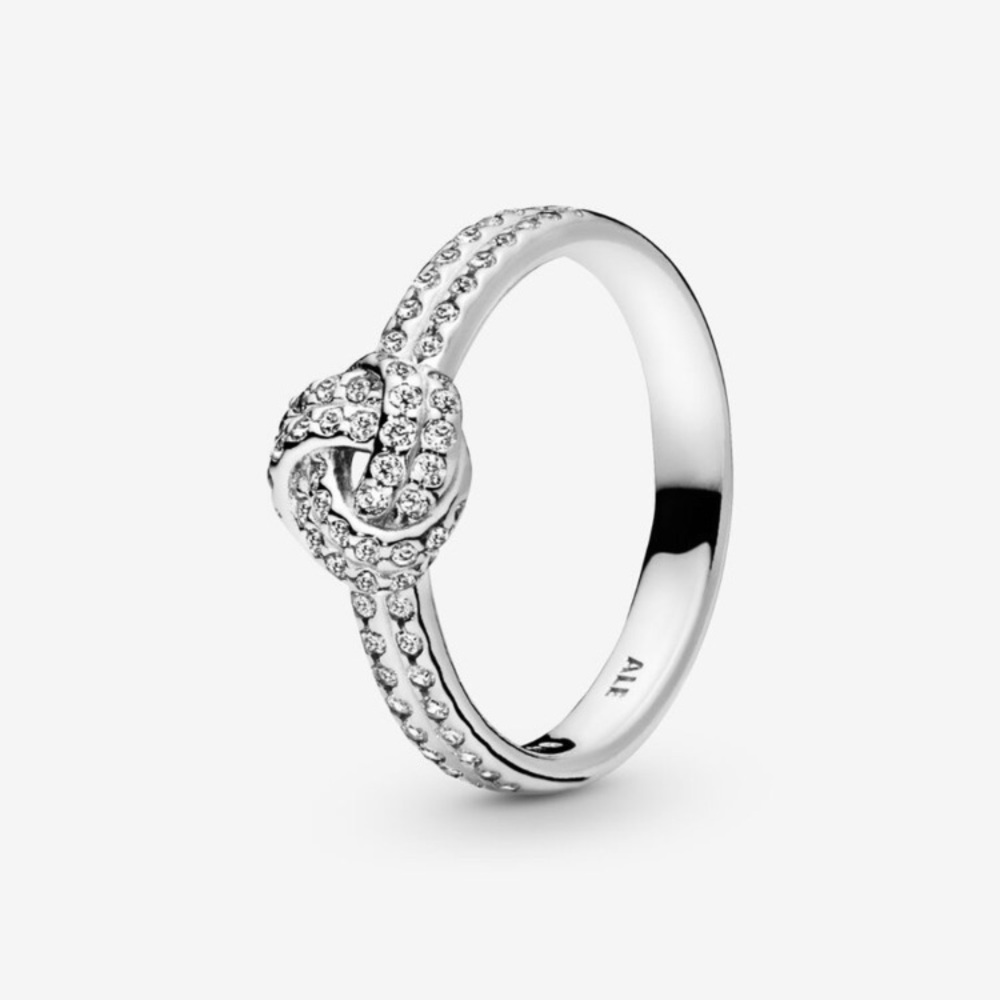 Pandora 925 Sparkling Love Knot Ring